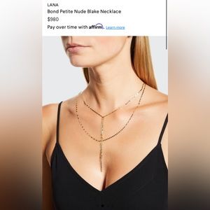 Lana Petite Nude Blake Layered Yellow Gold Necklace